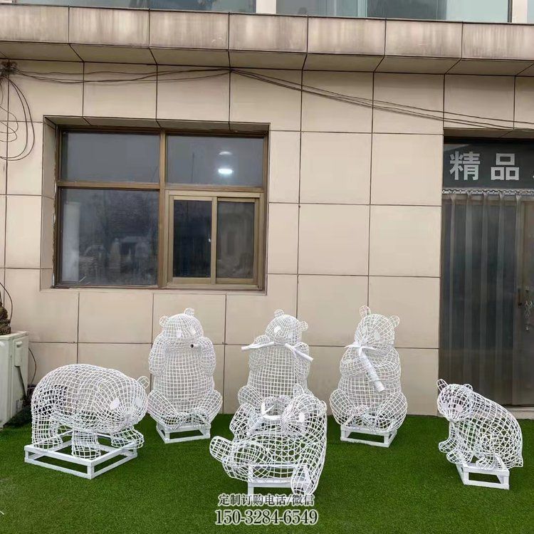 熊猫雕塑制造商,酒店摆件,镂空熊猫雕塑定制厂家 熊猫雕塑制造商,酒店摆件,镂空熊猫雕塑定制厂家
