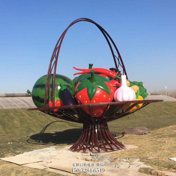城市花篮雕塑,彩绘景观雕塑,古铜效果 城市花篮雕塑,彩绘景观雕塑,古铜效果