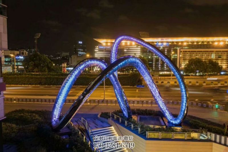 圆环雕塑供给,中式工艺,灯光圆环雕塑精品 圆环雕塑供给,中式工艺,灯光圆环雕塑精品