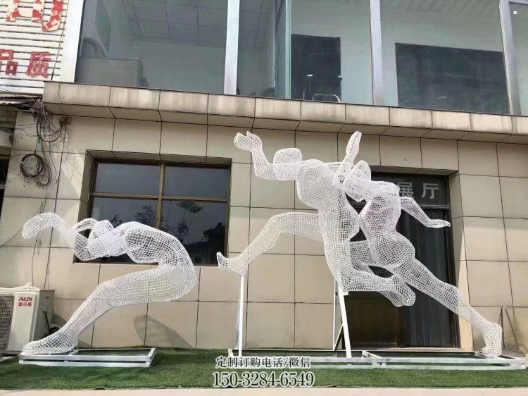 镂空运动员雕塑生产,广场雕塑,铁艺体育人物雕塑展品 镂空运动员雕塑生产,广场雕塑,铁艺体育人物雕塑展品