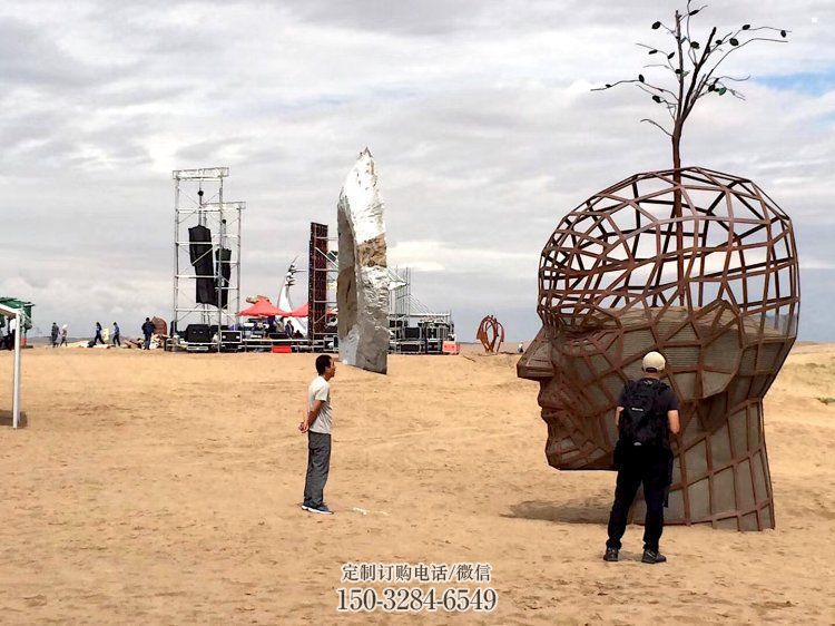 镂空人头像雕塑供应,城区小品,铁艺人头像雕塑制造商 镂空人头像雕塑供应,城区小品,铁艺人头像雕塑制造商